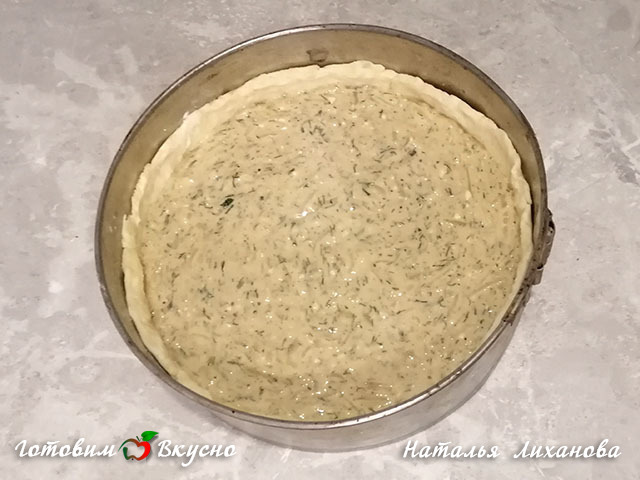 Пирог луковый с сыром