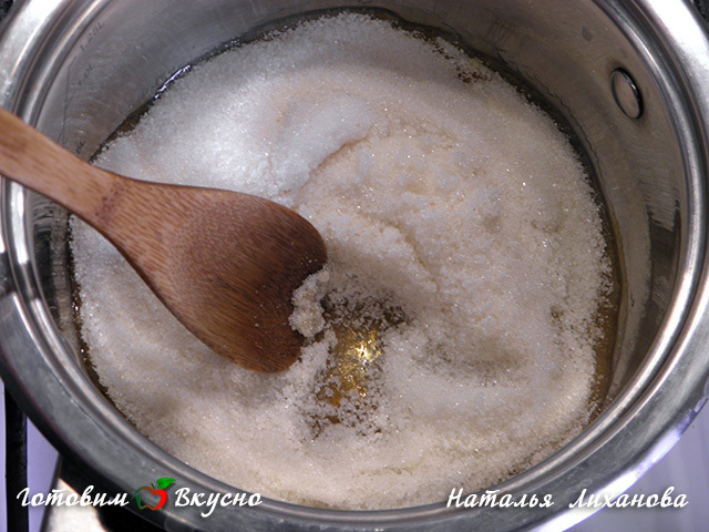 Пряничное тесто на жженом сахаре